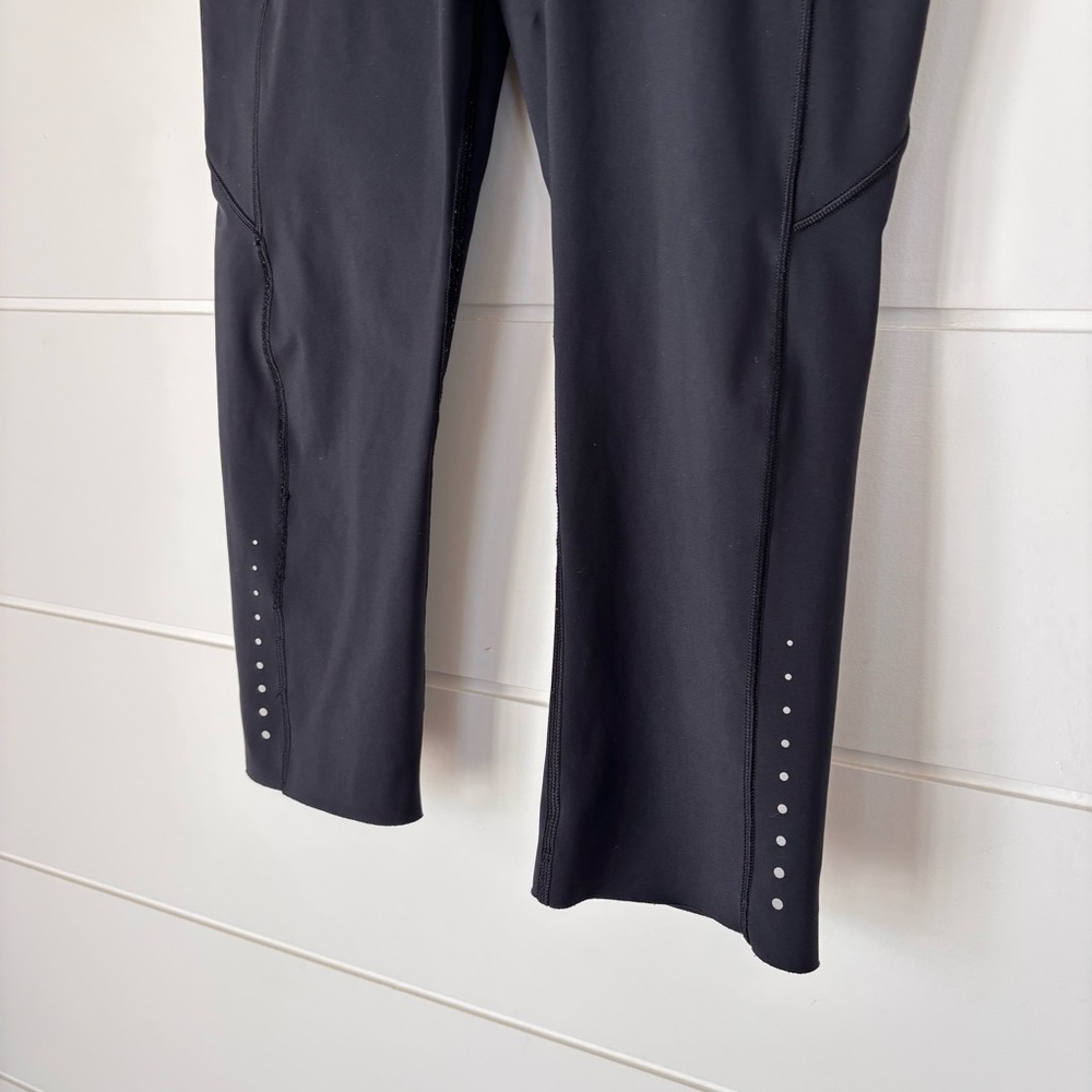 Lululemon Athletica Fast & Free Crop (19") Black Running Leggings Women's Size 6 - Picture 4 of 13